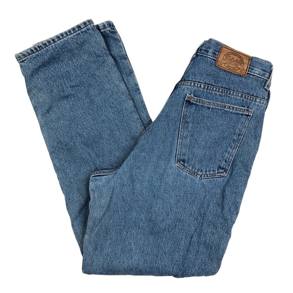 Vintage Cabela’s flannel lined mom jeans 12